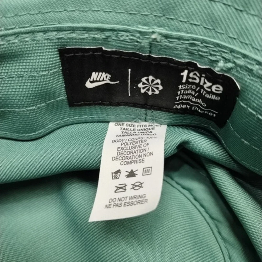 Nike Apex Futura Bucket Hat Youth One Size Hunter Green Polyester FB5648-361‎
